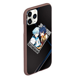 Чехол iPhone 11 Pro матовый Сян Лин и Чун Юнь пейринг, цвет: 3D-коричневый — фото 2