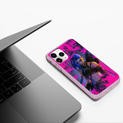 Чехол iPhone 11 Pro матовый Jinx v2 Arcane LoL, цвет: 3D-розовый — фото 2