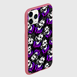 Чехол iPhone 11 Pro матовый JOJO KILLER QUEEN КОРОЛЕВА УБИЙЦА УЗОР, цвет: 3D-малиновый — фото 2