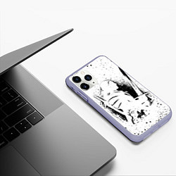 Чехол iPhone 11 Pro матовый ВЕДЬМАК С МЕЧОМ ЗНАКИ НА СПИНЕ, цвет: 3D-светло-сиреневый — фото 2