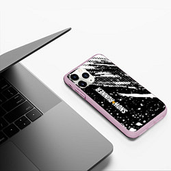 Чехол iPhone 11 Pro матовый SnowRunner Logo, цвет: 3D-розовый — фото 2