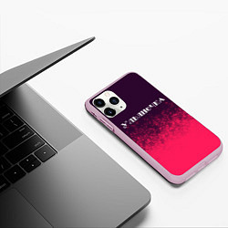Чехол iPhone 11 Pro матовый Ульяночка Спрей, цвет: 3D-розовый — фото 2