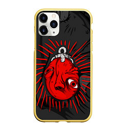 Чехол iPhone 11 Pro матовый BERSERK BEREHIT БЕРСЕРК БЕРЕХИТ, цвет: 3D-желтый