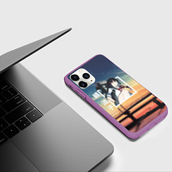 Чехол iPhone 11 Pro матовый Убей или умри Kill la Kill, Рюко Матой, цвет: 3D-фиолетовый — фото 2