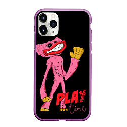 Чехол iPhone 11 Pro матовый Розовый Хагги Poppy Playtime