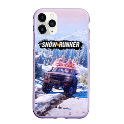 Чехол iPhone 11 Pro матовый SnowRunner Гонки по бездорожью