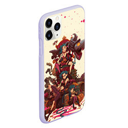 Чехол iPhone 11 Pro матовый ЛИГА ЛЕГЕНД JINX ARCANE, цвет: 3D-светло-сиреневый — фото 2