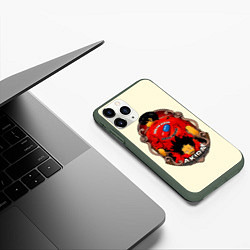 Чехол iPhone 11 Pro матовый AKIRA neo tokyo is about to explode, цвет: 3D-темно-зеленый — фото 2