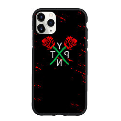 Чехол iPhone 11 Pro матовый Payton Moormeie rose, цвет: 3D-черный