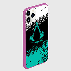 Чехол iPhone 11 Pro матовый Assassins creed Valhalla убийца, цвет: 3D-фиолетовый — фото 2