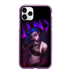 Чехол iPhone 11 Pro матовый JINX ARCANE НАДПИСЬ LEAGUE OF LEGENDS