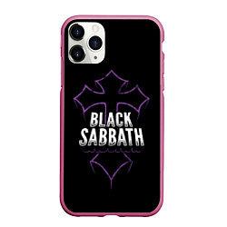 Чехол iPhone 11 Pro матовый Black Sabbat Cross