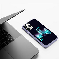 Чехол iPhone 11 Pro матовый Destiny eyes, цвет: 3D-светло-сиреневый — фото 2