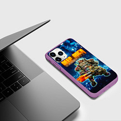 Чехол iPhone 11 Pro матовый Deep Rock Galactic Gunner, цвет: 3D-фиолетовый — фото 2
