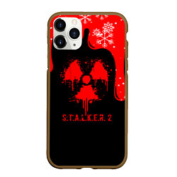 Чехол iPhone 11 Pro матовый НОВОГОДНИЙ S T A L K E R 2