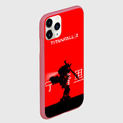 Чехол iPhone 11 Pro матовый Mech TF2, цвет: 3D-малиновый — фото 2