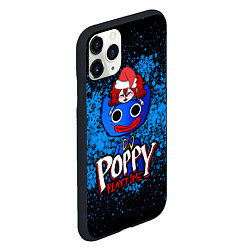 Чехол iPhone 11 Pro матовый POPPY PLAYTIME ПОППИ ПЛЕЙТАЙМ СНЕЖИНКИ, цвет: 3D-черный — фото 2