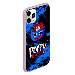 Чехол iPhone 11 Pro матовый POPPY PLAYTIME ХАГГИ ВАГГИ КУКЛА НА ГОЛОВЕ, цвет: 3D-розовый — фото 2