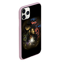 Чехол iPhone 11 Pro матовый POPPY PLAYTIME FIVE NIGHTS AT FREDDYS BENDY, цвет: 3D-розовый — фото 2