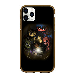 Чехол iPhone 11 Pro матовый POPPY PLAYTIME FIVE NIGHTS AT FREDDYS BENDY, цвет: 3D-коричневый