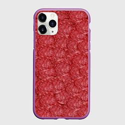 Чехол iPhone 11 Pro матовый Деловая Колбаса Салями, цвет: 3D-фиолетовый