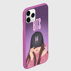 Чехол iPhone 11 Pro матовый BTS Bulletproof Boy Scout, цвет: 3D-фиолетовый — фото 2