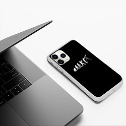 Чехол iPhone 11 Pro матовый Astroevolution black synthetic edition, цвет: 3D-белый — фото 2