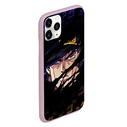 Чехол iPhone 11 Pro матовый JOJOS BIZARRE ADVENTURE ЛИЦО ГЕРОЯ, цвет: 3D-розовый — фото 2