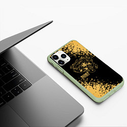 Чехол iPhone 11 Pro матовый Bendy and the ink machine - Выкрутасы, цвет: 3D-салатовый — фото 2