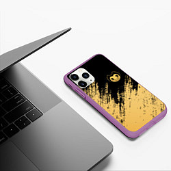 Чехол iPhone 11 Pro матовый Bendy and the ink machine - Вектор, цвет: 3D-фиолетовый — фото 2