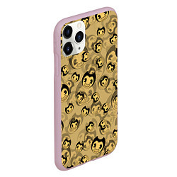 Чехол iPhone 11 Pro матовый PATTERN BENDY AND THE INK MACHINE, цвет: 3D-розовый — фото 2