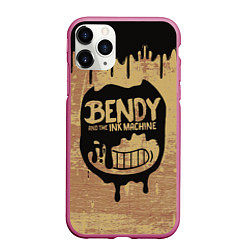 Чехол iPhone 11 Pro матовый ЧЕРНЫЙ БЕНДИ BENDY AND THE INK MACHINE