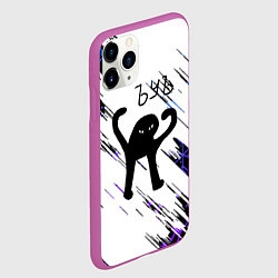 Чехол iPhone 11 Pro матовый Новогодний ЪУЪ СЪУКА, цвет: 3D-фиолетовый — фото 2