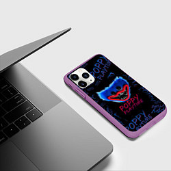 Чехол iPhone 11 Pro матовый Poppy Playtime Хагги Вагги Кукла, цвет: 3D-фиолетовый — фото 2
