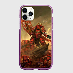 Чехол iPhone 11 Pro матовый Красные скорпионы, цвет: 3D-фиолетовый