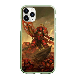 Чехол iPhone 11 Pro матовый Красные скорпионы, цвет: 3D-салатовый