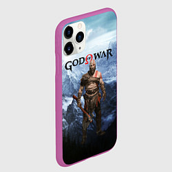 Чехол iPhone 11 Pro матовый Великий God of War Z, цвет: 3D-фиолетовый — фото 2