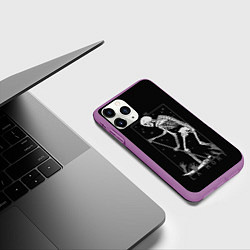 Чехол iPhone 11 Pro матовый Жнец La Mort, цвет: 3D-фиолетовый — фото 2