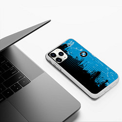 Чехол iPhone 11 Pro матовый BMW - КРАСКИ, цвет: 3D-белый — фото 2