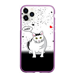 Чехол iPhone 11 Pro матовый CAT LOVE