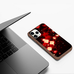 Чехол iPhone 11 Pro матовый Рубиновый поток, цвет: 3D-коричневый — фото 2