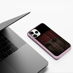Чехол iPhone 11 Pro матовый IM YOUR LITTLE BUTTERFLY grey, цвет: 3D-розовый — фото 2