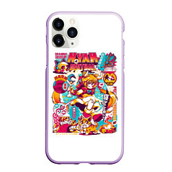 Чехол iPhone 11 Pro матовый Sailor Meow Sailor Moon, цвет: 3D-сиреневый