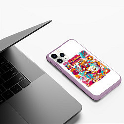 Чехол iPhone 11 Pro матовый Sailor Meow Sailor Moon, цвет: 3D-сиреневый — фото 2