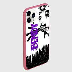 Чехол iPhone 11 Pro матовый Бенди длинная рука Bendy, цвет: 3D-малиновый — фото 2