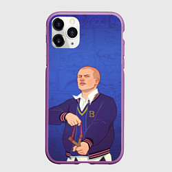 Чехол iPhone 11 Pro матовый Джимми Хопкинс Bully, цвет: 3D-фиолетовый
