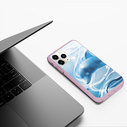 Чехол iPhone 11 Pro матовый Дельфин в лазурном океане, цвет: 3D-розовый — фото 2