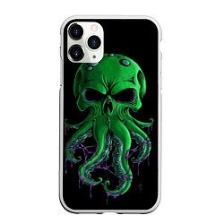 Чехол iPhone 11 Pro матовый 3D морской житель, цвет: 3D-белый