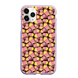 Чехол iPhone 11 Pro матовый Попкорн Popcorn, цвет: 3D-светло-сиреневый