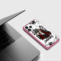 Чехол iPhone 11 Pro матовый SHANKS ONE PIECE, цвет: 3D-малиновый — фото 2